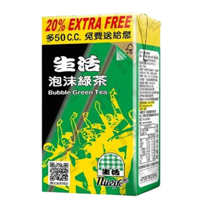 生活泡沫綠茶300ml