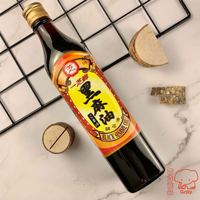 一芝鄉黑麻油520ml