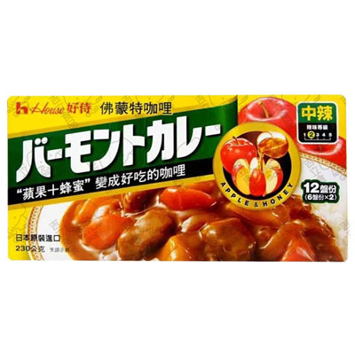 佛蒙特咖哩塊中辣250g