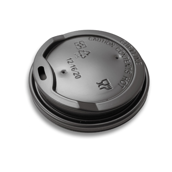 10-16oz黑色咖啡杯蓋